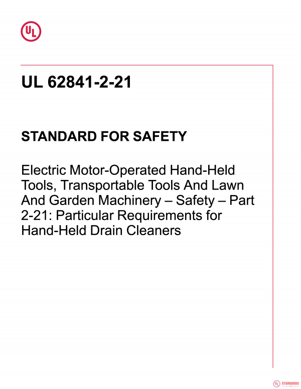 UL 62841-2-21 PDF UL 62841-2-21 PDF